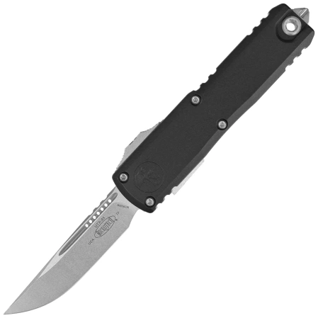 Nóż automatyczny OTF Microtech UTX-85 Gen IV S/E Black Aluminium, Stonewashed M390MK by Tony Marfione (12314-10)