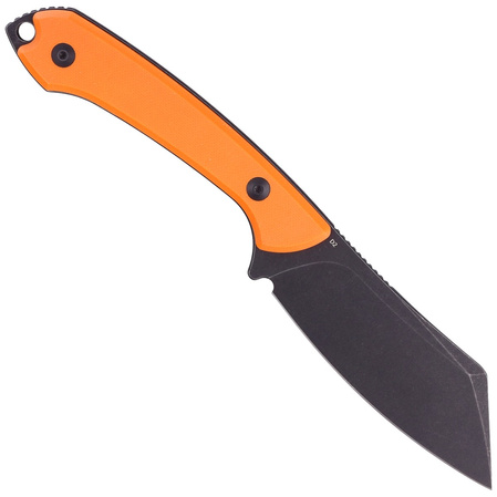 Kubey Knife Perses, Orange G10, Dark Stonewashed D2 (KU302B)