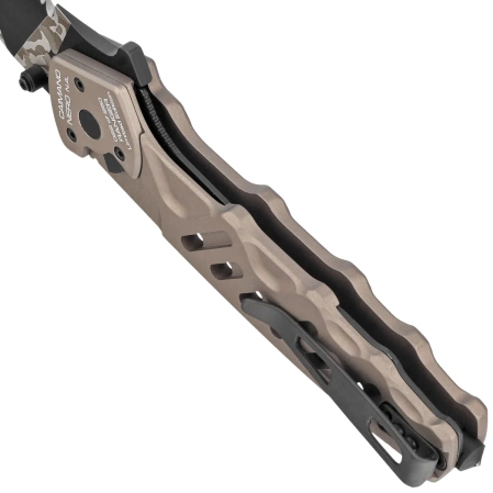 Nóż składany Extrema Ratio Caimano Nero N.A. Ranger LE No 096/250 Tactical Mud Aluminium, Geotech Camo N690 (04.1000.0166/BW/TM)