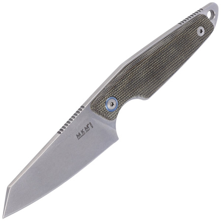 Nóż MKM Makro 2 Green Micarta, Stonewashed M390 by Jesper Voxnæs (MKMA02-GC)