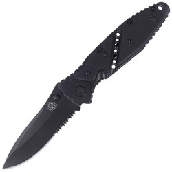 Nóż składany Puma Solingen G-10 Black Drop Point 85mm (306011)