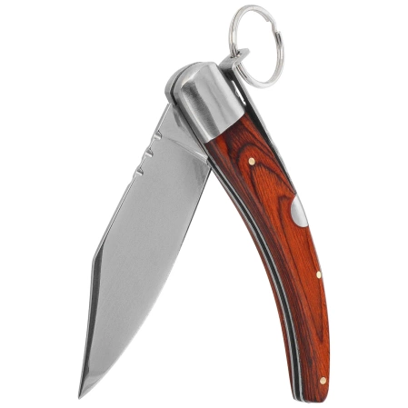 Nóż składany Martinez Albainox Red Micarta, Shiny Stainless (01084)