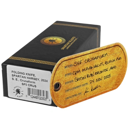 Nóż składany Spartan Blades Harsey Folder ''Crusaform'' Titanium, Black MagnaCut by William W. Harsey (SF5 Custom Crusaform)