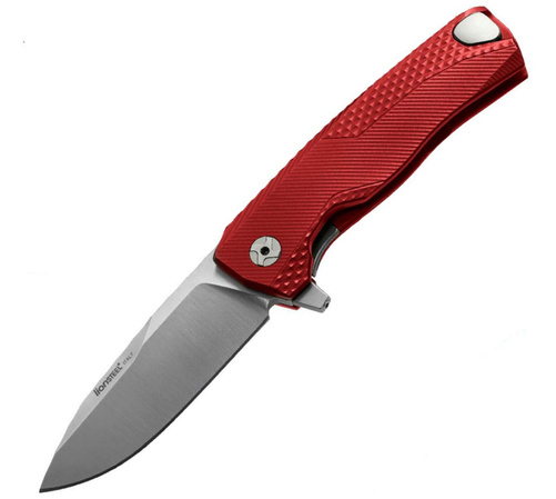 Nóż składany LionSteel ROK Red Aluminium, Satin M390 by Molletta (ROK A RS)