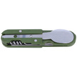 Niezbędnik składany Martinez Albainox Camping 6 Set Green ABS, Satin 3Cr13Mov (11018)