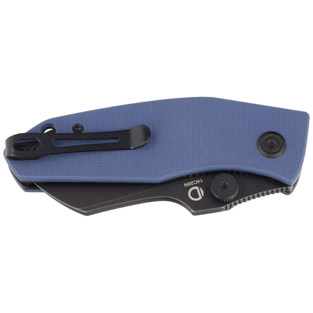 Kubey Knife Monsterdog Denim Blue G10, Darkwashed 14C28N by Dmitry Osarenko (KU337B)