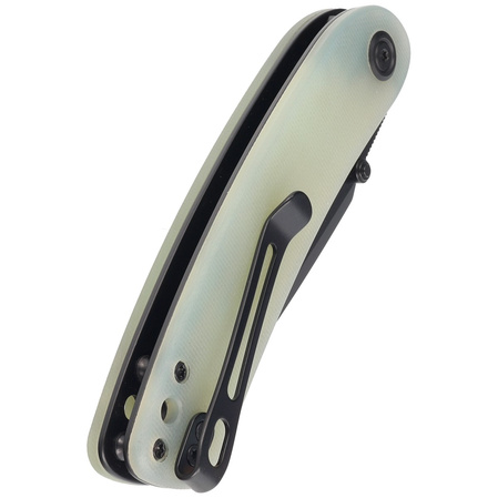 Kubey Knife Momentum Jade G10, Dark Stonewashed AUS-10 by Sherif Manganas (KU344J)