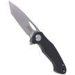 Kubey Knife Dugu Tanto Black G10, Sand Blasted 14C28N (KU159C)