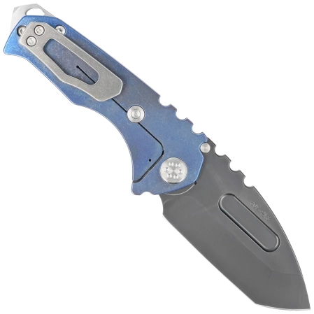 Nóż składany Medford Praetorian Genesis T Tanto Flamed Titanium, Std HW/Clip, Black DLC S45VN by Greg Medford (MK0294PT-03A2-TSCS-BN)