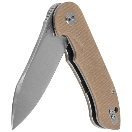 Bestech Torpedo Knife Beige G10, Stonewashed / Satin D2 (BG17B-1)