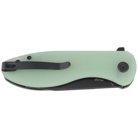 Kubey Knife Master Chief Jade G10, Blackwashed AUS-10 by Keanu Alfaro (KU358D)