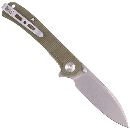 Nóż składany Sencut Scepter Olive Micarta, Stonewashed 9Cr18MoV (SA03E)