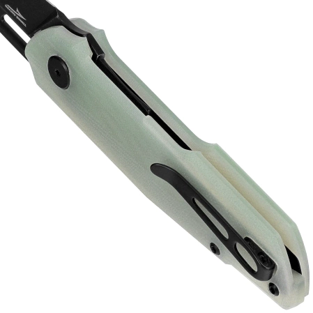 Bestech Toddler Knife Transparent G10, Black PVD Stonewashed 14C28N by Maciej Torbé (BG64F)