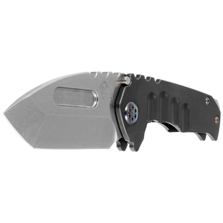 Nóż składany Medford Praetorian Genesis T Tanto Charocal DLC Titanium, Flm HW/Clip, Tumbled S45VN by Greg Medford (MK0294TT-30PV-TFCF-BN)