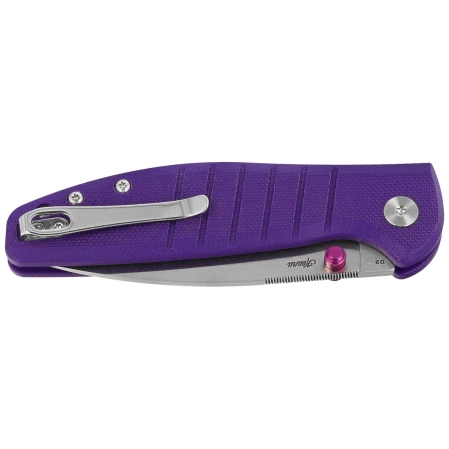 Bestechman Goodboy Jr. Knife Purple G10, Satin/Stonewashed D2 by Keanu Alfaro (BMK10C)