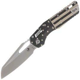 Nóż składany Microtech MSI S/E Ram-Lok Black Flag Tri-Grip Polymer, Apocalyptic M390MK by Tony Marfione (210T-10APPMFLAG)