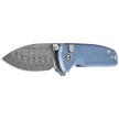 Civivi Mini Shakan Knife Blue Aluminum, Damascus (C20052F-DS1)