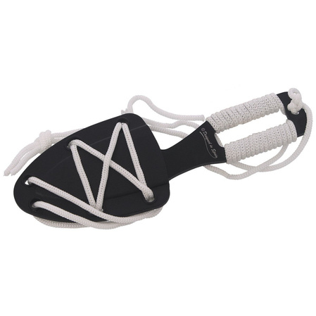 Martinez Albainox Skull Neck Knife White Cord, Black 3Cr13Mov (32450)