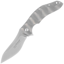 Nóż składany Fox Flipper Gray Titanium, Satin N690Co by Jens Ansø (FX-302)