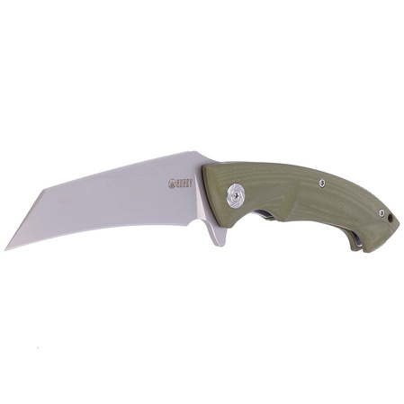 Nóż składany Kubey Anteater OD Green G10, Sandblasted D2 (KU212B)