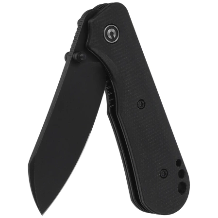 Civivi Crabby Knife Black Canvas Micarta, Black Stonewashed 14C28N by Ken Onion Jr. (C24055-3)