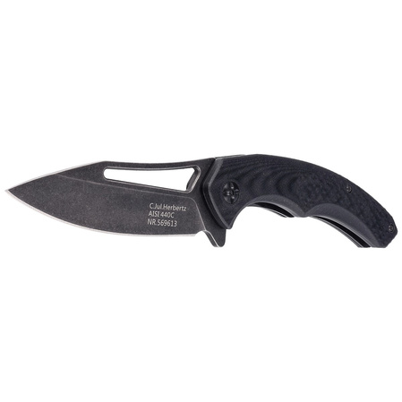 Nóż składany Herbertz CJH Black G10, Black Stonewashed 440C (569613)