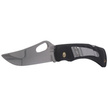 Mikov Crocodile Black ABS Folding Knife, Mirror Finish with Clip (243-NH-1/B BLACK/CLIP)