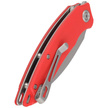 Kubey Knife Leaf Red G10, Bead Blasted AUS-10 by Tiguass (KU333F)