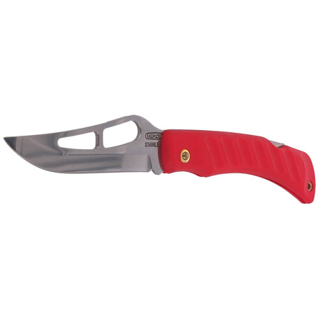 Mikov Crocodile Black ABS Folding Knife, Mirror Finish (243-NH-1/A RED)