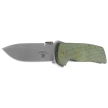 Fox Original Gangster Knife OD Green Canvas Micarta, Stonewashed MagnaCut by Bob Terzuola (FX-ATC-OG01 MOD)