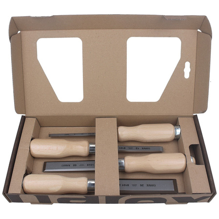 Narex Profi chisel set with side chamfer 6, 12, 20, 26 (863010)