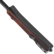 Tekto A7 Zastava D/E Black Aluminum/Red Wood OTF Knife, Black CPM S35VN