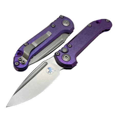 Nóż automatyczny Microtech LUDT Gen III S/E Marfione Select Purple Titanium, Stonewashed M390MK by Tony Marfione (1135-10MS9)