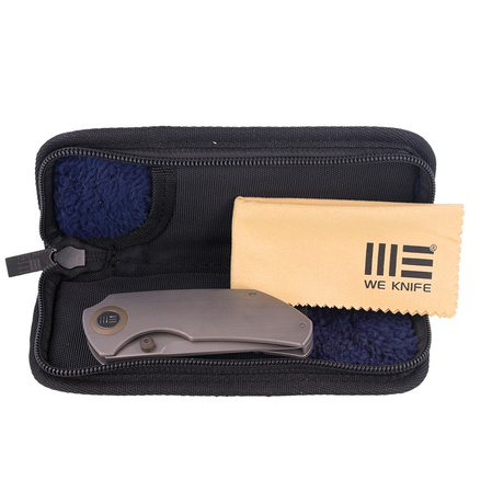 WE Knife Thug Gray Titanium, Gray Hand Rubbed CPM 20CV by Matt Christensen (2103B)