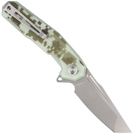 Kubey Carve Knife Digital Camo G10, Beadblasted AUS-10 (KB237H)