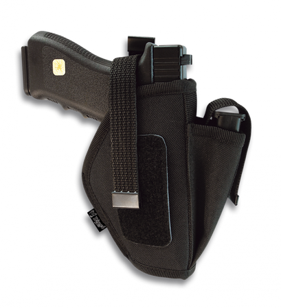 Kabura Barbaric AUTO 2"- 4" Holster Beretta, Walther, HK, Glock Padded Snap Closure Black Nylon (22104)