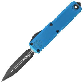 Nóż automatyczny OTF Microtech UTX-85 Gen IV D/E Blue Aluminium, Black M390MK by Tony Marfione (12324-1BL)