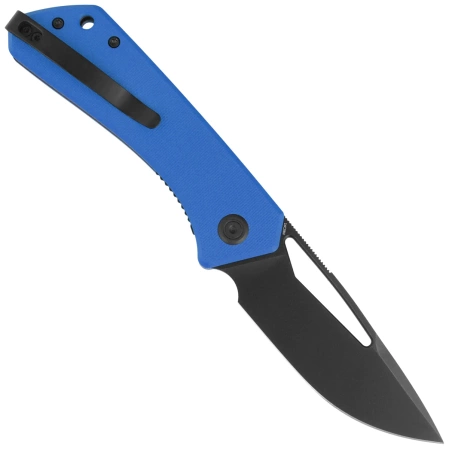 Nóż składany Kubey Thalia Blue G10, Blackwashed 14C28N (KU331P)