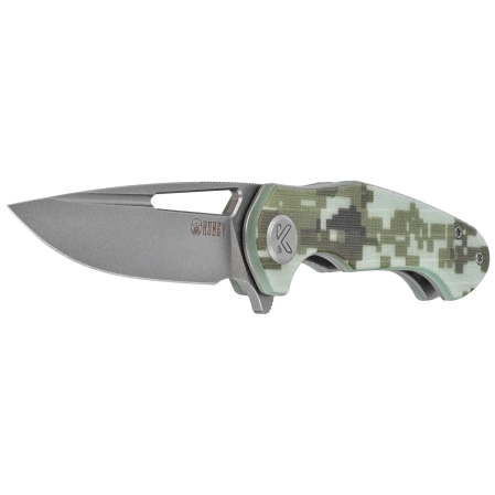 Kubey Dugu Knife Camo G10, Beadblasted 14C28N (KU210H)
