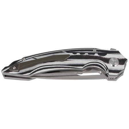 Bestech Knife Ornetta Carbon Fiber / White G10, Stonewash / Satin N690 by Kombou (BL02C)