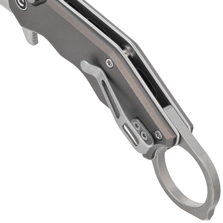 Nóż składany karambit Civivi Amaroq Gray Aluminium, Satin Nitro-V by Tony Sentmanat (C24018-1)