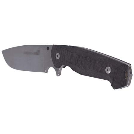 Viper Borr Black Canvas Micarta Knife, Stonewashed D2 by Jesper Voxnæs (VT4008SWCB)