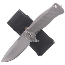 LionSteel SR11 Grey Titanium, Satin Sleipner by Molletta Knife (SR11 G)
