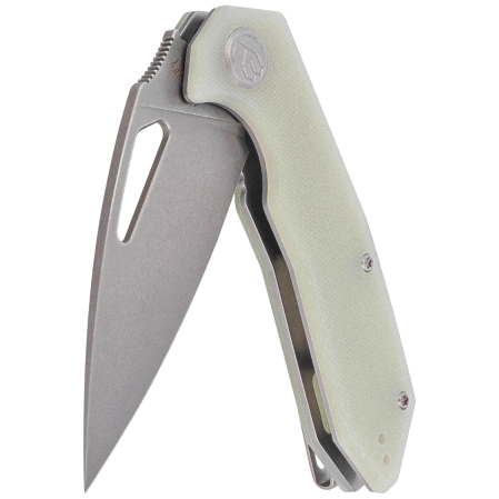 Kubey Coeus KU122V Knife Jade G10, Stonewashed 14C28N