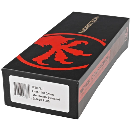 Nóż składany Microtech MSI S/E Fluted OD Green Aluminium, Stonewashed M390MK by Tony Marfione (210-10FLOD)