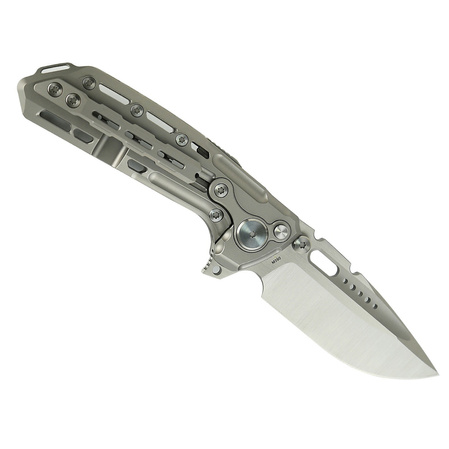 Nóż składany Reate TX228 LE No 055/200 Bead Blasted Titanium, Bead Blasted Titanium Clip, Satin M390 (TX228 TBB.TBB.SAT)