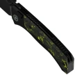 Remette RT-Steed Knife Black Titanium/Black-Green Carbon Fiber, Black DLC M390 (RTWS-BH)