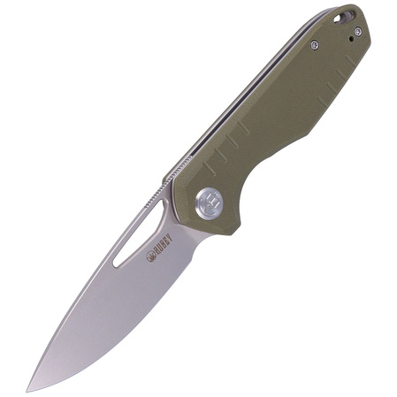 Nóż składany Kubey Doris Green G10, Satin Finish D2 (KU324D)