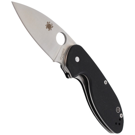 Spyderco Efficient G-10 Black PlainEdge Knife (C216GP)
