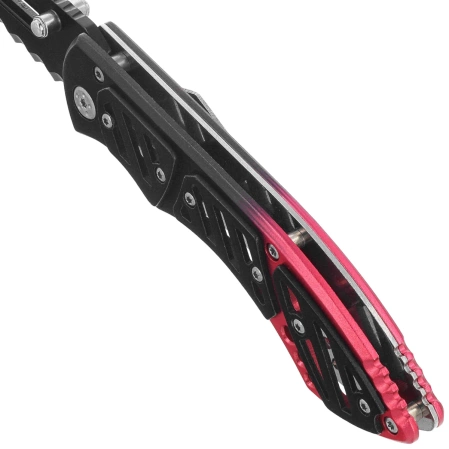 Herbertz CJH Knife Red Aluminum/Black ABS, Black 420 (10000336)